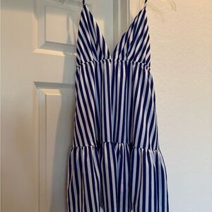 NWT Blue & White Striped Sun Dress Size Small. Blue and White Striped Dress
